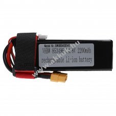 Helyettest modell / RC Akku 14.8V, Li-Polymer, 2200mAh, XT60 csatlakoz, 105mm x 36mm x 35mm