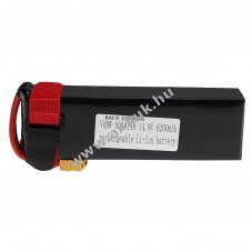Helyettest modell / RC Akku 14.8V, Li-Polymer, 6200mAh, XT60 csatlakoz