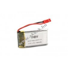 Helyettest akku modellezshez 3.7V, Li-Polymer, 1100mAh, JST csatlakoz