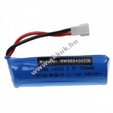 Helyettest modell / RC Akku 3.7V, Li-Ion, 700mAh, XH2.54 csatlakoz - Kirusts!