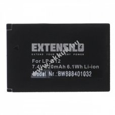 Helyette�t� EXTENSILO akku Canon EOS M t�pus LP-E12, 820mAh