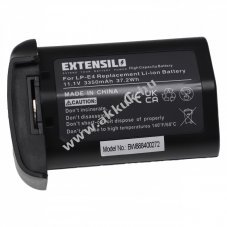 Helyettes�t� EXTENSILO akku Canon t�pus LP-E4 3350mAh