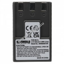 Helyettest EXTENSILO akku Canon tpus NB-1L/NB-1LH 950mAh