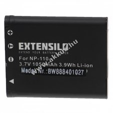 EXTENSILO Akku Casio Exilim EX-Z200 tpus NP-110 1050mAh
