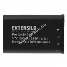 Helyettest EXTENSILO akku Casio Exilim EX-Z2000 tpus NP-90 1800mAh