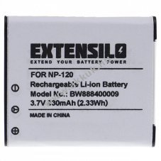 Helyettest EXTENSILO akku Casio tpus NP-120 630mAh