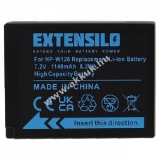 Helyettest EXTENSILO akku Fujifilm X-T30 tpus NP-W126 1140mAh