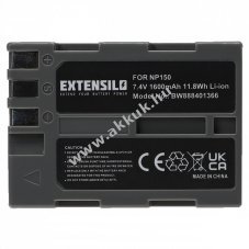 Helyettest EXTENSILO akku Fujifilm FinePix S5 Pro tpus NP-150 1600mAh