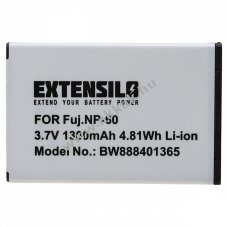 Helyettest EXTENSILO akku Fujifilm tpus NP-60 1300mAh