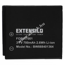Helyettest EXTENSILO akku Kodak tpus Klic-7001 700mAh