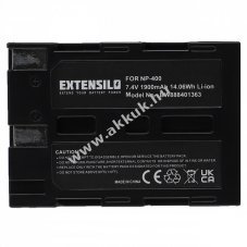 Helyettest EXTENSILO akku Minolta Dynax 7D tpus NP-400 1900mAh