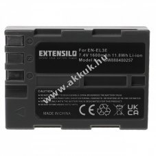Helyettest EXTENSILO akku Nikon D700 tpus EN-EL3e, 1600mAh