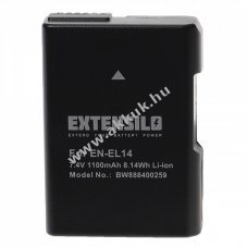 Helyettest EXTENSILO Akku Nikon D5600 tpus EN-EL14, 1100mAh