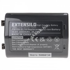 Helyettest EXTENSILO akku Nikon D4 tpus EN-EL18 3350mAh