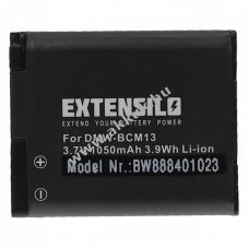 Helyettest EXTENSILO akku tpus DMW-BCM13, Panasonic Lumix DMC-TS6 1050mAh
