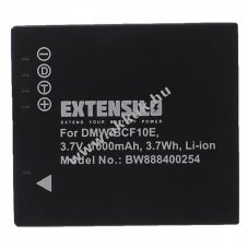 Helyettest EXTENSILO akku tpus DMW-BCF10E, Panasonic Lumix DMC-FP8 1000mAh