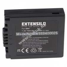 Helyettest EXTENSILO akku Panasonic tpus CGA-S002 / BM7 700mAh