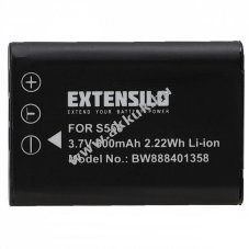 Helyettest EXTENSILO akku Pentax Optio W80 tpus D-Li78 600mAh