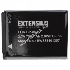 Helyettest EXTENSILO akku Samsung WB210 tpus IA-BP85a 750mAh