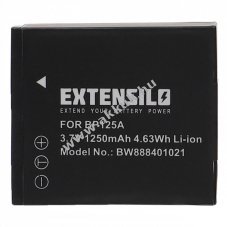 Helyettest EXTENSILO akku Samsung HMX-M20 tpus IA-BP125A 1250mAh