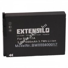Helyettest EXTENSILO akku Samsung tpus SLB-11a 1000mAh