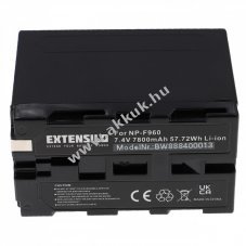 Helyettest EXTENSILO akku Sony tpus NP-F960 7800mAh