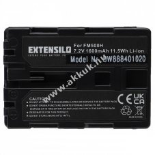 Helyettest EXTENSILO akku Sony tpus NP-FM500H 1600mAh