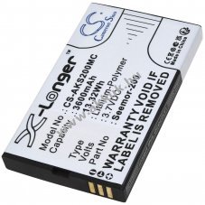 Akaso Seemor 200 helyettes�t� �jjell�t� t�vcs� akku 3,7V 3600mAh 13Wh Li-Ion