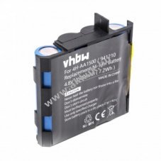 Helyettest akku Compex Energy, Edge, Fit 4.8V, NI-MH, 1500mAh