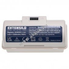 Helyettest EXTENSILO akku iRobot Braava Jet 240 3.6V, Li-Ion, 5300mAh