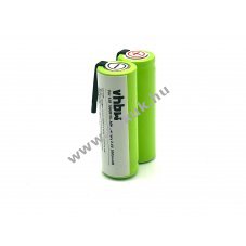 Helyettest akku Philips HQ6852 2.4V, 2000mAh - Kirusts!