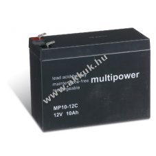 lom akku 12V 10Ah Multipower tpus MP10-12C ciklusll, ciklikus