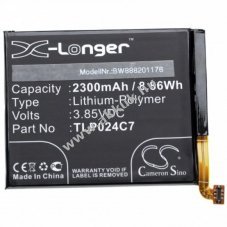 Helyettest akku Alcatel 1X, 5059J tpus TLP024C7, 2300mAh