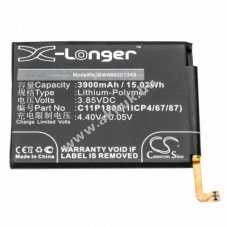 Helyettest akku ASUS ZenFone Max M2 tpus C11P1805(1ICP4/67/87), 3900mAh