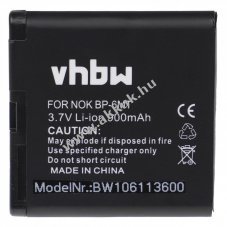 Helyettes�t� akku Nokia t�pus BP-6MT 900mAh