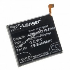 Helyettest akku Samsung Galaxy S20 Ultra tpus EB-BG988ABY, 4900mAh