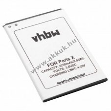 Helyettest akku Ulefone Paris, Paris X 2250mAh