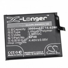 Helyettest akku Xiaomi Redmi K20 Pro, Mi 9T Pro tpus BP40, 3900mAh