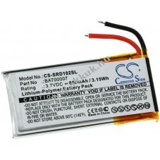 Helyettest akku Cardo tpus BAT00007