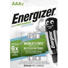 Energizer Extreme akku HR03 Micro AAA 800mAh 2db/csom.