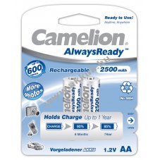 Camelion akku tpus HR6 Mignon AA (ceruzaakku tpus) AlwaysReady 2db/csom. 2500mAh