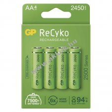 GP ReCyko HR6 (AA) 2450mAh ceruza akku 4db/csomag - Kirusts!