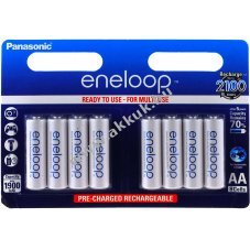 Sanyo/Panasonic eneloop ceruza akkucsomag tpus BK-3MCCE  AA 2000mAH 8db/csom.