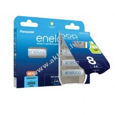 Panasonic eneloop AA, ceruza akku 2000mAh 8db/csomag (BK-3MCDE/8BE)