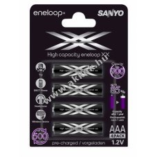 Sanyo/Panasonic eneloop Pro xx akku t�pus HR-4UWXB-4BP 900mAh NiMH 4db/csom.