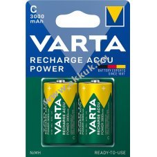 Varta C/HR14 3000mAh baby, bbi akku Ready to Use 2db/csom