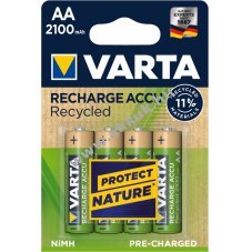 Varta Recycled HR6-AA-Mignon ceruza akku 2100mAH 4db/csomag