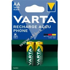 Varta ceruza akku AA Mignon 1600mAh 2db/csomag