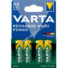 Varta ceruza akku AA Mignon Ready to Use 2100mAh 4db/csomag