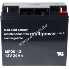 Multipower helyettest sznetmentes akku APC Smart-UPS RBC 7 20Ah (helyettesti 12V 18Ah)